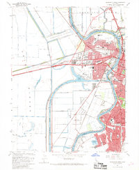 Sacramento West 1967 topographic map preview