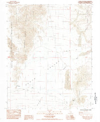 Saddle Peak Hills 1984 topographic map thumbnail