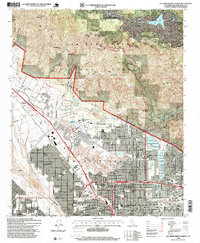 San Bernardino North 1996 topographic map thumbnail