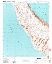 San Clemente Island Central 1943 topographic map thumbnail
