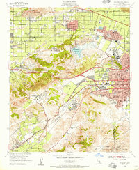 San Dimas 1954 topographic map thumbnail