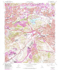 San Dimas 1966 topographic map thumbnail