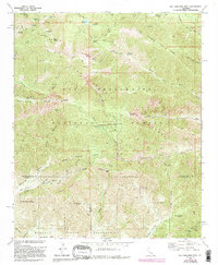 San Gorgonio Mtn 1970 topographic map thumbnail