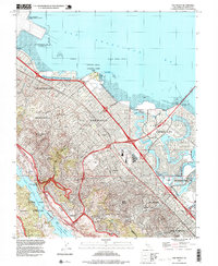 San Mateo 1997 topographic map thumbnail