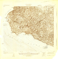 San Pedro Hills 1925 topographic map thumbnail