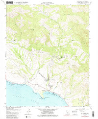 San Simeon 1958 topographic map thumbnail