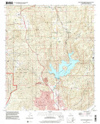 San Vicente Reservoir 1996 topographic map thumbnail