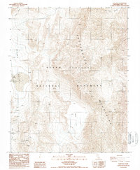 Sand Flat 1987 topographic map thumbnail