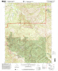 Sanhedrin Mountain 1996 topographic map thumbnail
