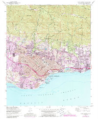 Santa Barbara 1952 topographic map thumbnail