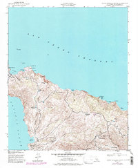 Santa Catalina North 1943 topographic map thumbnail
