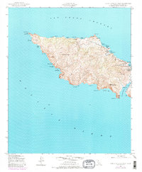 Santa Catalina West 1943 topographic map thumbnail