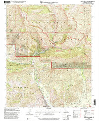 Santa Paula Peak 1995 topographic map thumbnail