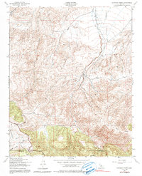 Santiago Creek 1943 topographic map thumbnail