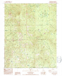 Sentinel Peak 1987 topographic map thumbnail