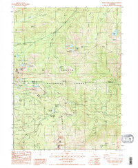 Seven Lakes Basin 1986 topographic map thumbnail