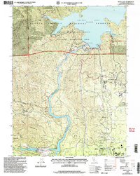 Shasta Dam 1998 topographic map thumbnail