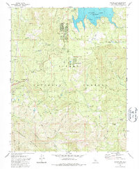 Shaver Lake 1982 topographic map thumbnail