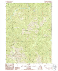 Shoeinhorse Mountain 1986 topographic map thumbnail