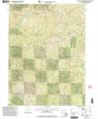 Shoeinhorse Mountain 1998 topographic map thumbnail