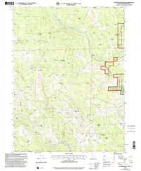 Showers Mountain 1997 topographic map thumbnail
