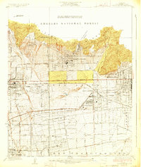 Sierra Madre 1928 topographic map thumbnail
