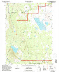 Silva Flat Reservoir 1993 topographic map thumbnail