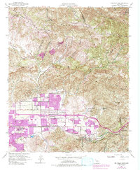 Simi Valley East 1951 topographic map thumbnail