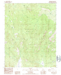 Sirretta Peak 1987 topographic map thumbnail