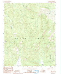 Sirretta Peak 1987 topographic map preview