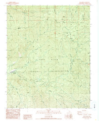 Solo Peak 1986 topographic map thumbnail