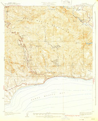 Solstice Canyon 1932 topographic map thumbnail