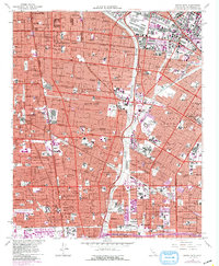 South Gate 1964 topographic map thumbnail