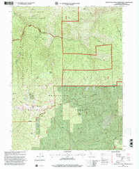 South Yolla Bolly Mountains 1995 topographic map thumbnail