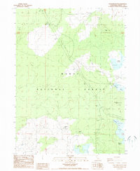 Spaulding Butte 1988 topographic map thumbnail