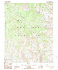 Sphinx Lakes 1988 topographic map thumbnail
