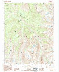Sphinx Lakes 1993 topographic map thumbnail