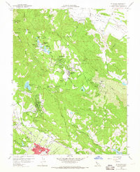St. Helena 1960 topographic map thumbnail
