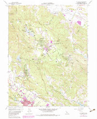 St. Helena 1960 topographic map thumbnail