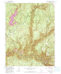 Strawberry Valley 1948 topographic map thumbnail