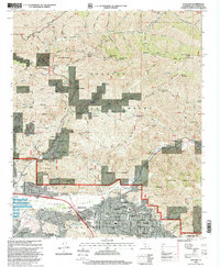 Sunland 1995 topographic map thumbnail