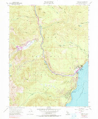Tahoe City 1955 topographic map thumbnail