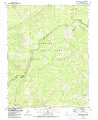 Tamarack Flat 1990 topographic map thumbnail