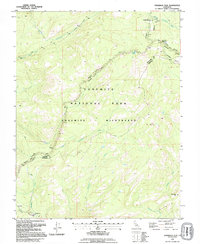 Tamarack Flat 1992 topographic map thumbnail