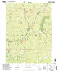 Tanners Peak 2001 topographic map thumbnail