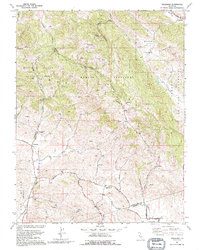 Tassajara 1991 topographic map thumbnail