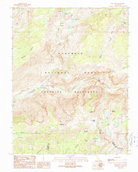 Ten Lakes 1990 topographic map thumbnail