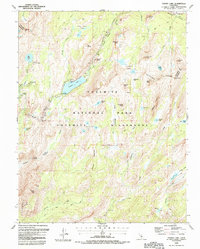 Tenaya Lake 1990 topographic map thumbnail
