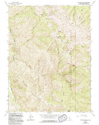 Thatcher Ridge 1967 topographic map thumbnail