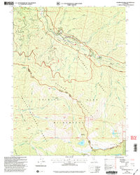 Thompson Peak 2001 topographic map thumbnail
